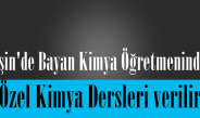 Bayan Kimya Öğretmeninden Özel Kimya Dersleri verilir.