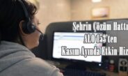 Şehrin Çözüm Hattı ALO 153’ten Kasım Ayında Etkin Hizmet.