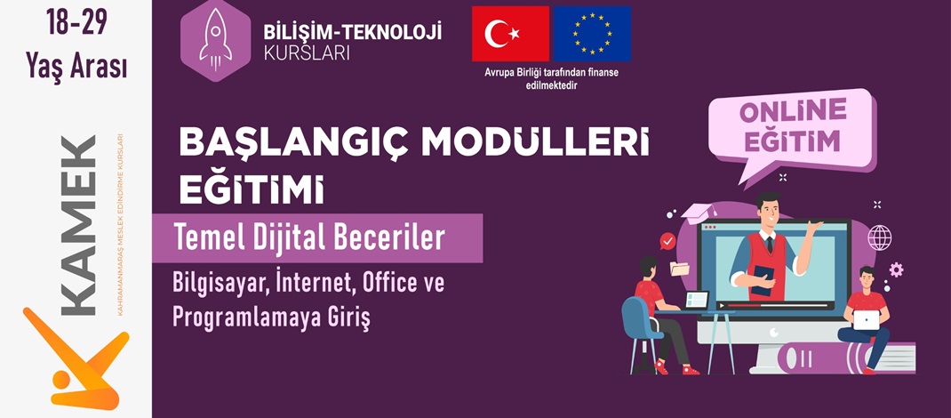 KAMEK’ten Gençlere Uluslararası Destekli Dijital Eğitim.
