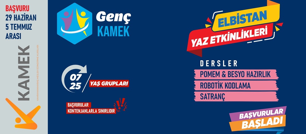 KAMEK Atölyeleri İlçelerde; Ücretsiz Kurslara Başvurular Başladı.